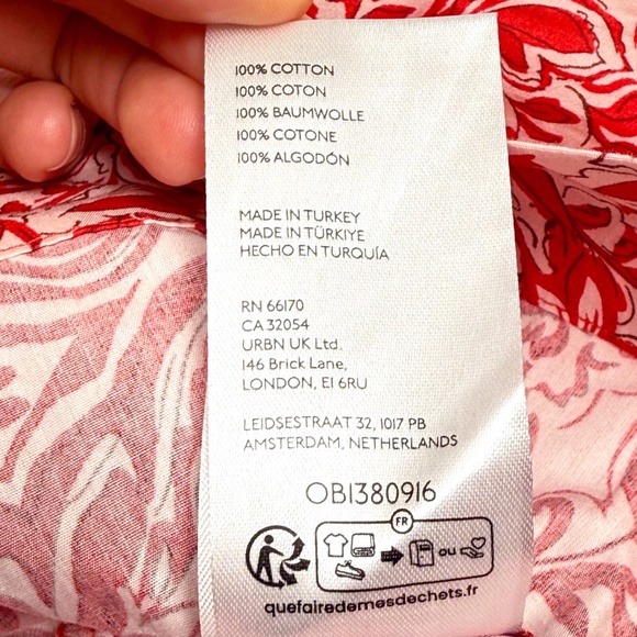 Anthropologie Somerset Mini Dress Red Paisley Size Small Retail: $150 ❤️👗✨ - Picture 15 of 16